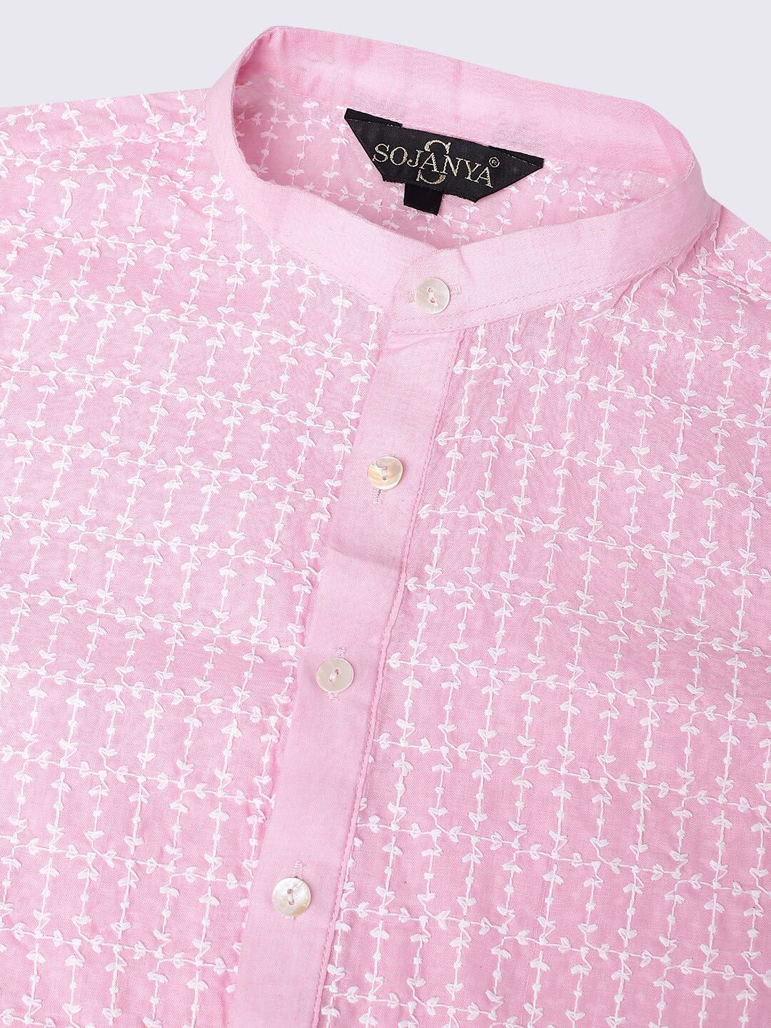 SOJANYA Ethnic Motifs Embroidered Pure Cotton Kurta