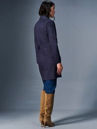 AND Stand Collar Longline Tailored Jacket
