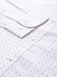 Raymond Men Slim Fit Pure Cotton Printed Formal Shirt
