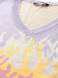 DressBerry Pure Acrylic Self-Design Sweater Vest