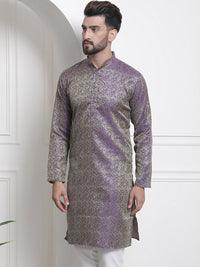 SOJANYA Ethnic Motifs Woven Design Jacquard Regular Kurta