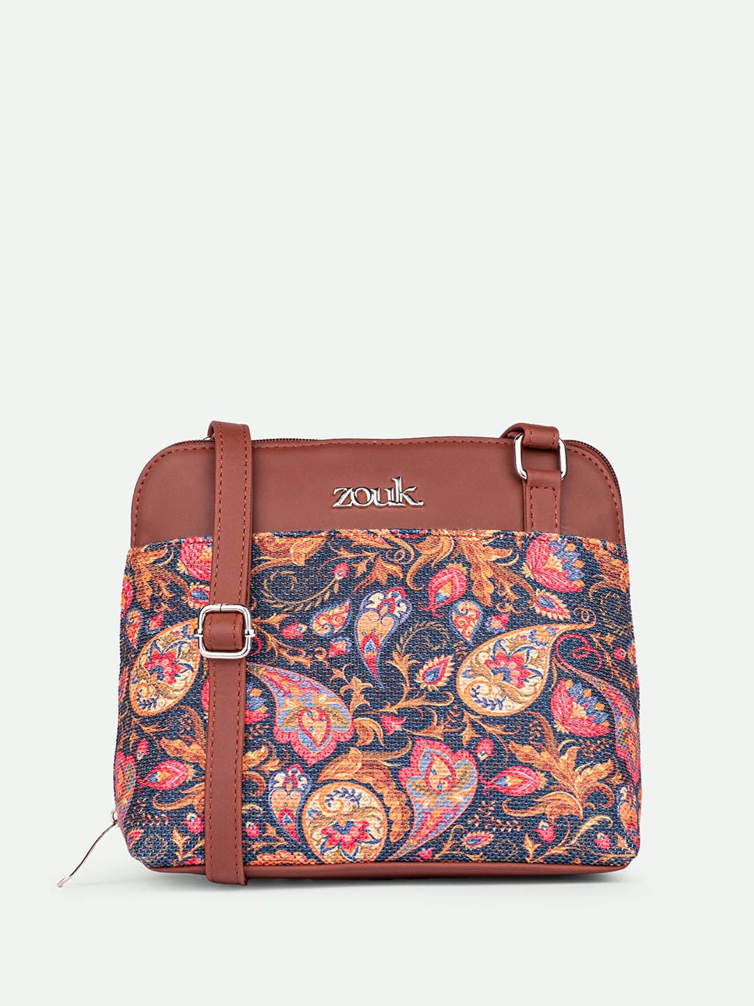 Beg Sling Berstruktur Bercetak ZOUK Paisley