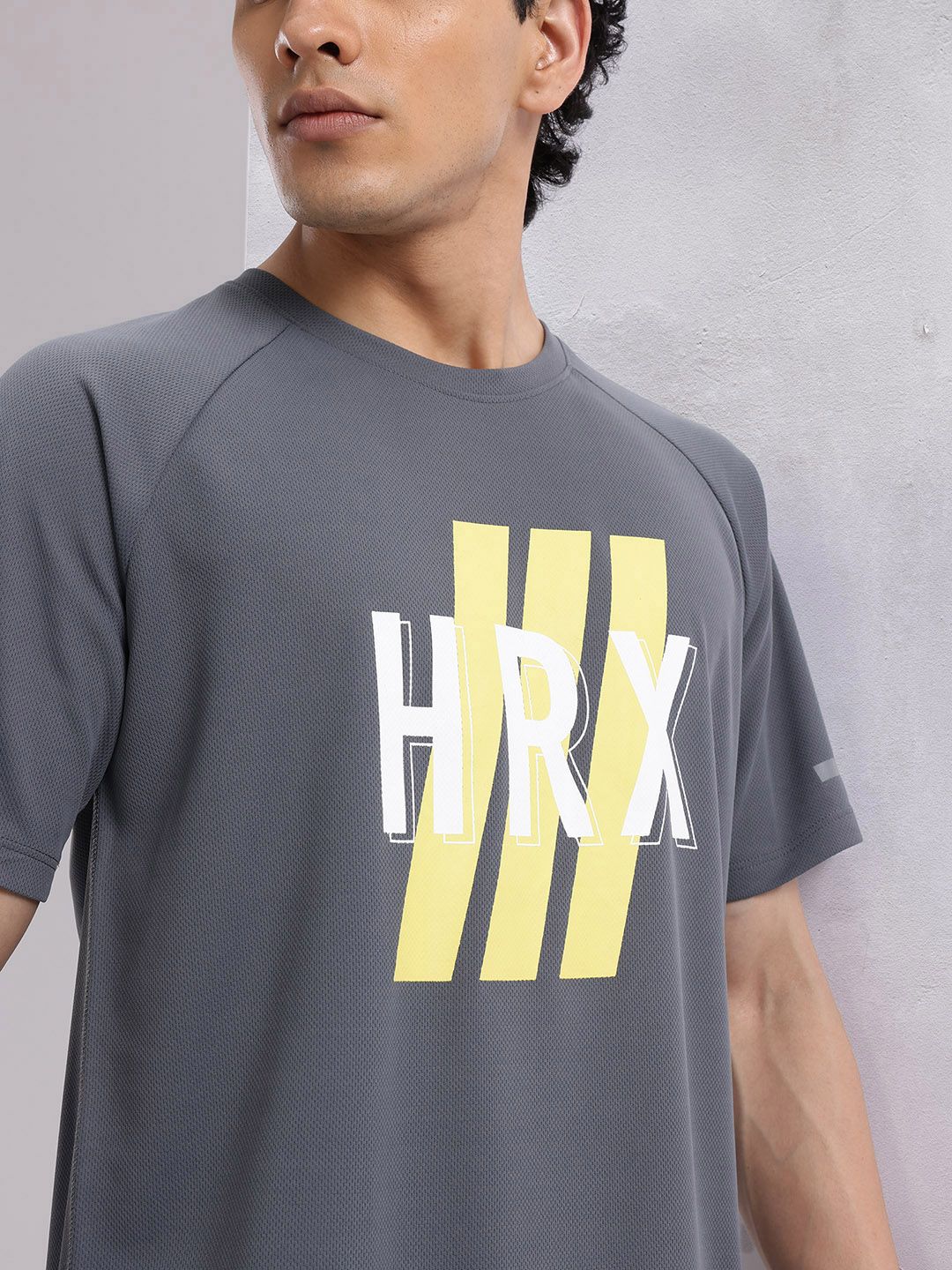HRX by Hrithik Roshan Men Brand Logo Printed Rapid-Dry Training T-shirt
