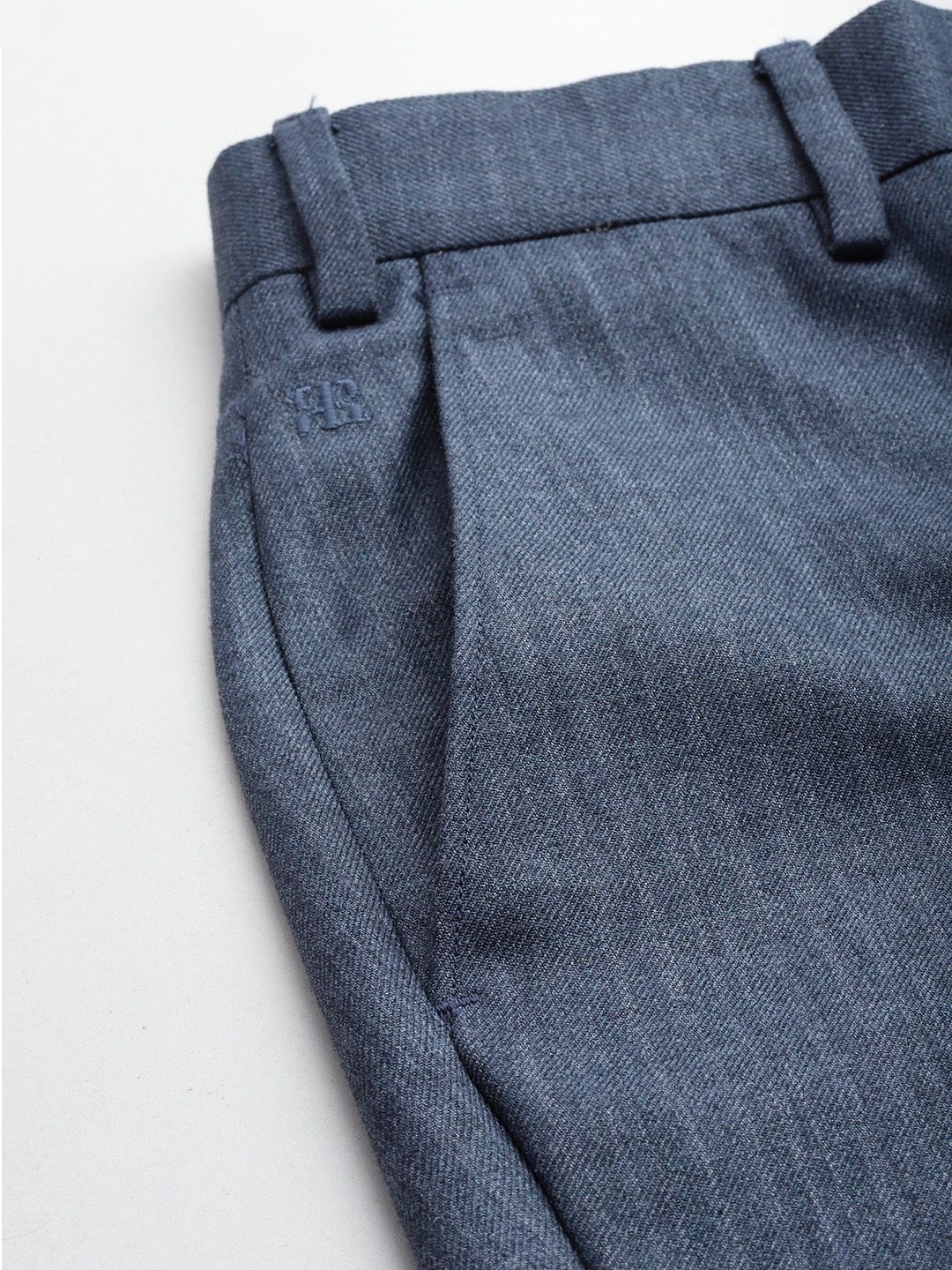 Raymond Men Textured Slim Fit Trousers