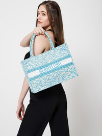 Berrylush Printed Structured Tote Bag