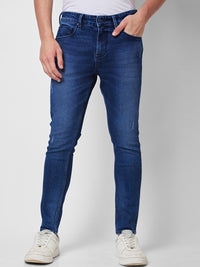 SPYKAR Men Tapered Fit Clean Look Light Fade Mid Rise Cotton Jeans