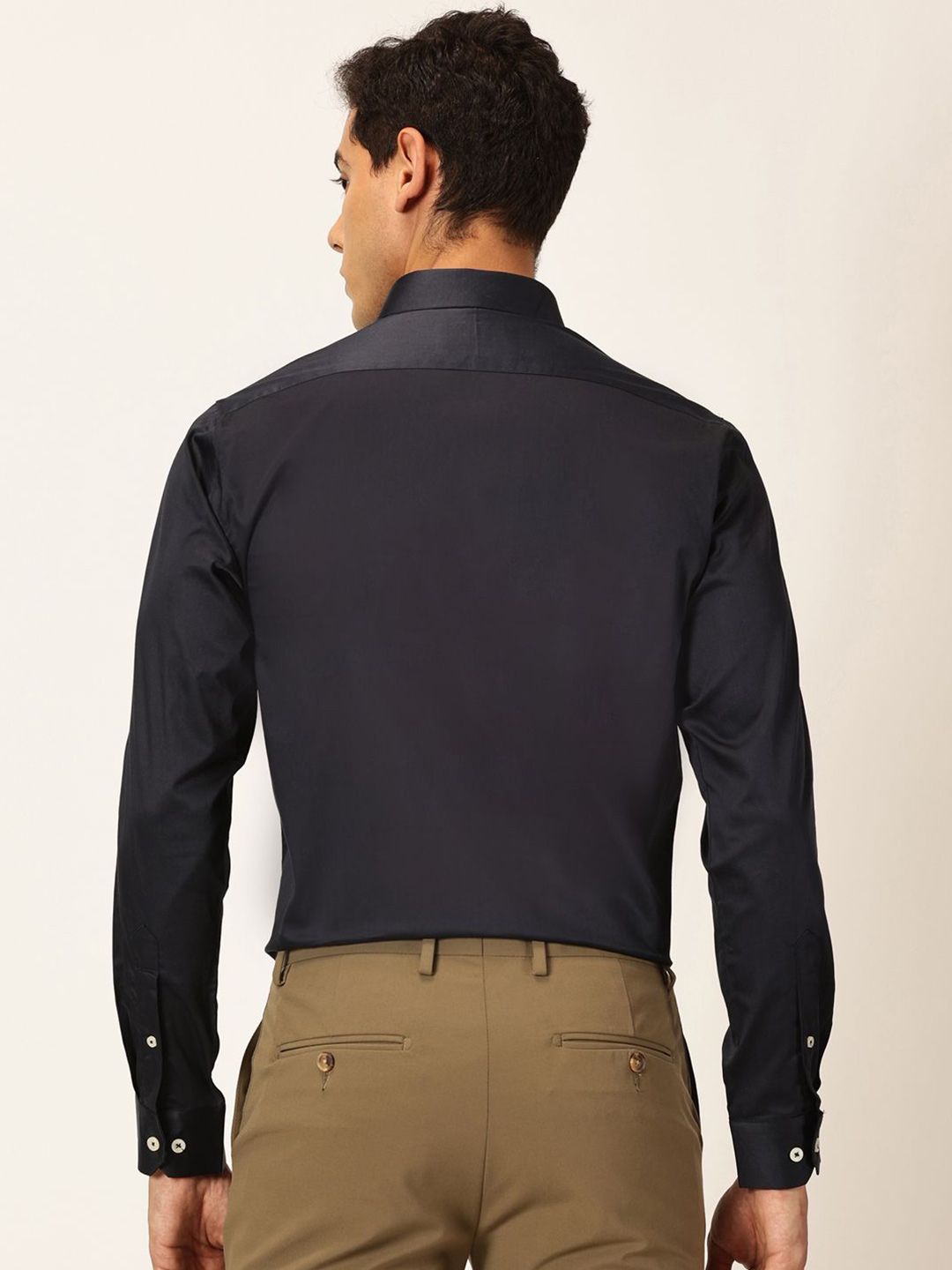 Thomas Scott Men Cotton Slim Fit Opaque Formal Shirt