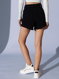 STREET 9 Women High-Rise Denim Shorts