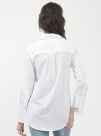 RAREISM Classic Spread Collar Opaque Casual Shirt