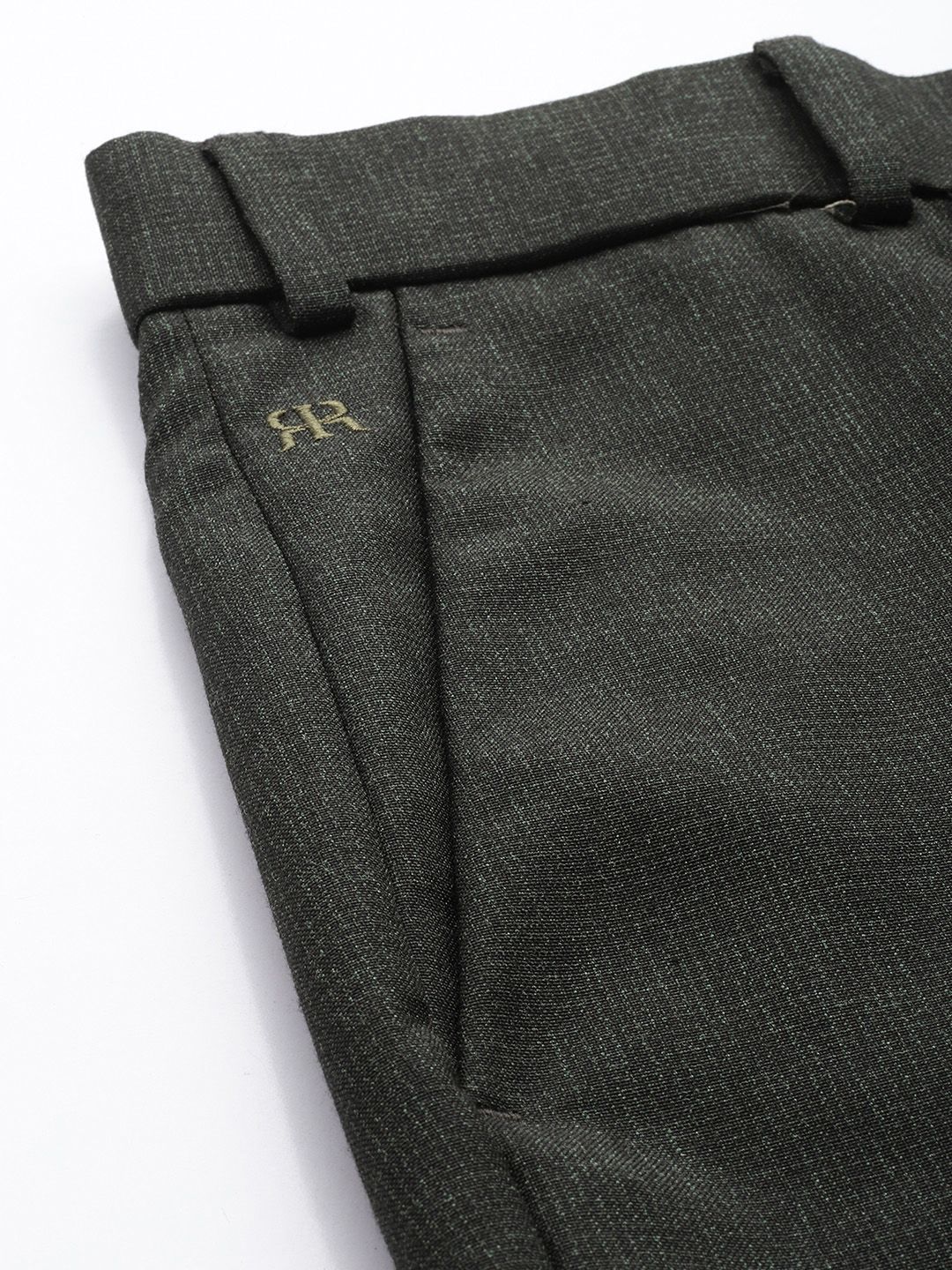 Raymond Men Textured Slim Fit Formal Trousers