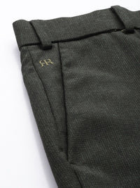 Raymond Men Textured Slim Fit Formal Trousers