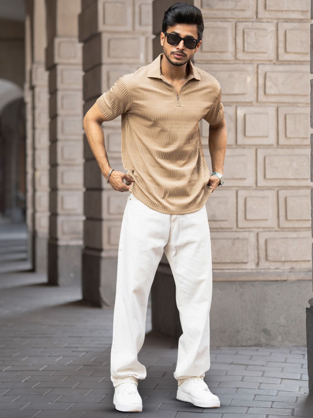 Powerlook Men Polo Collar T-shirt