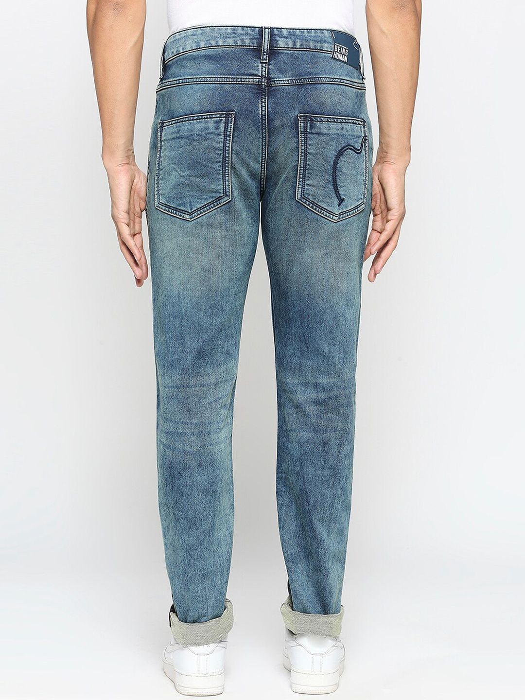 Being Human Men Clean Look Skinny Fit Heavy Fade Jeans