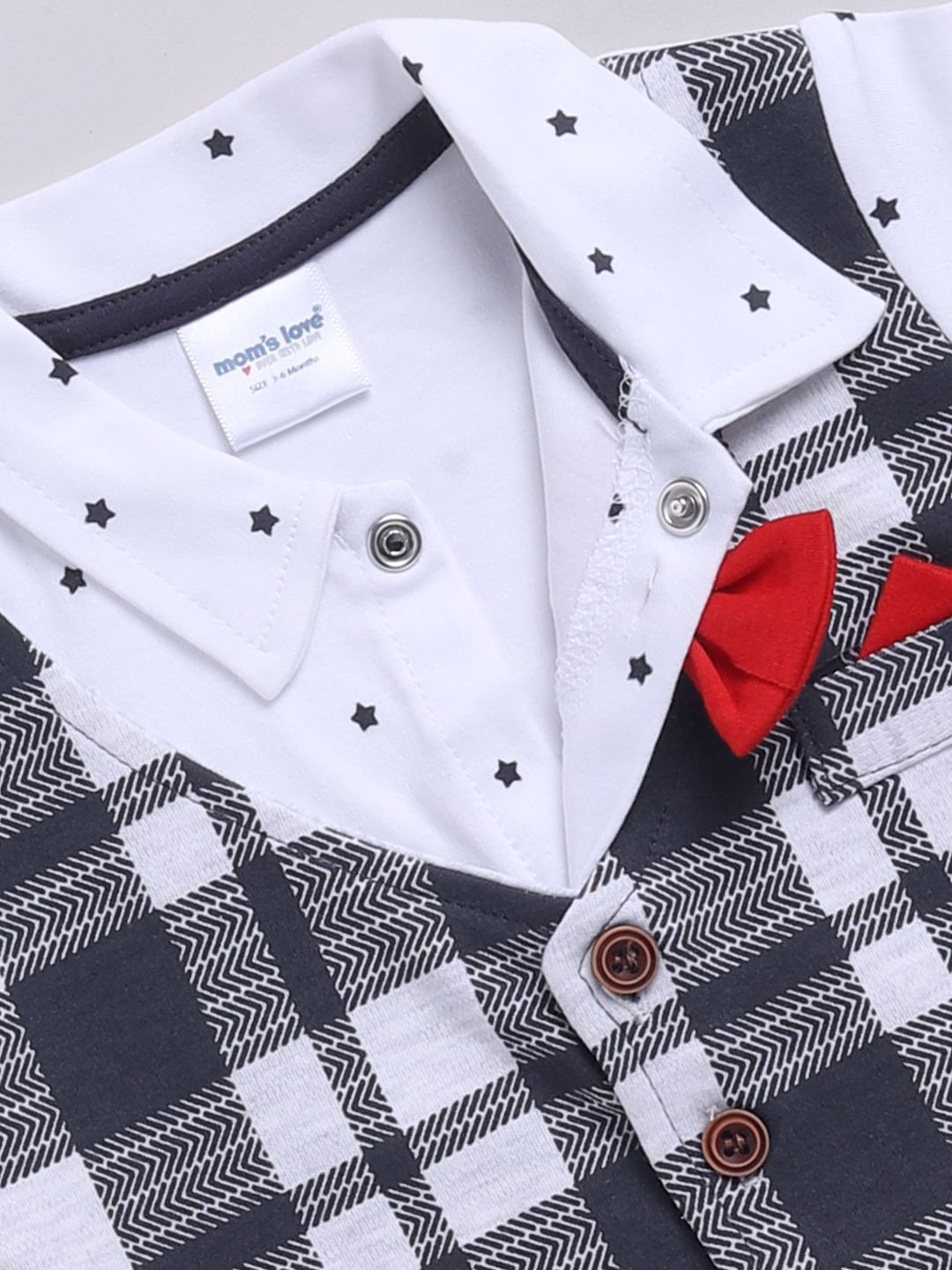Moms Love Infant Boys Printed Pure Cotton Clothing Set