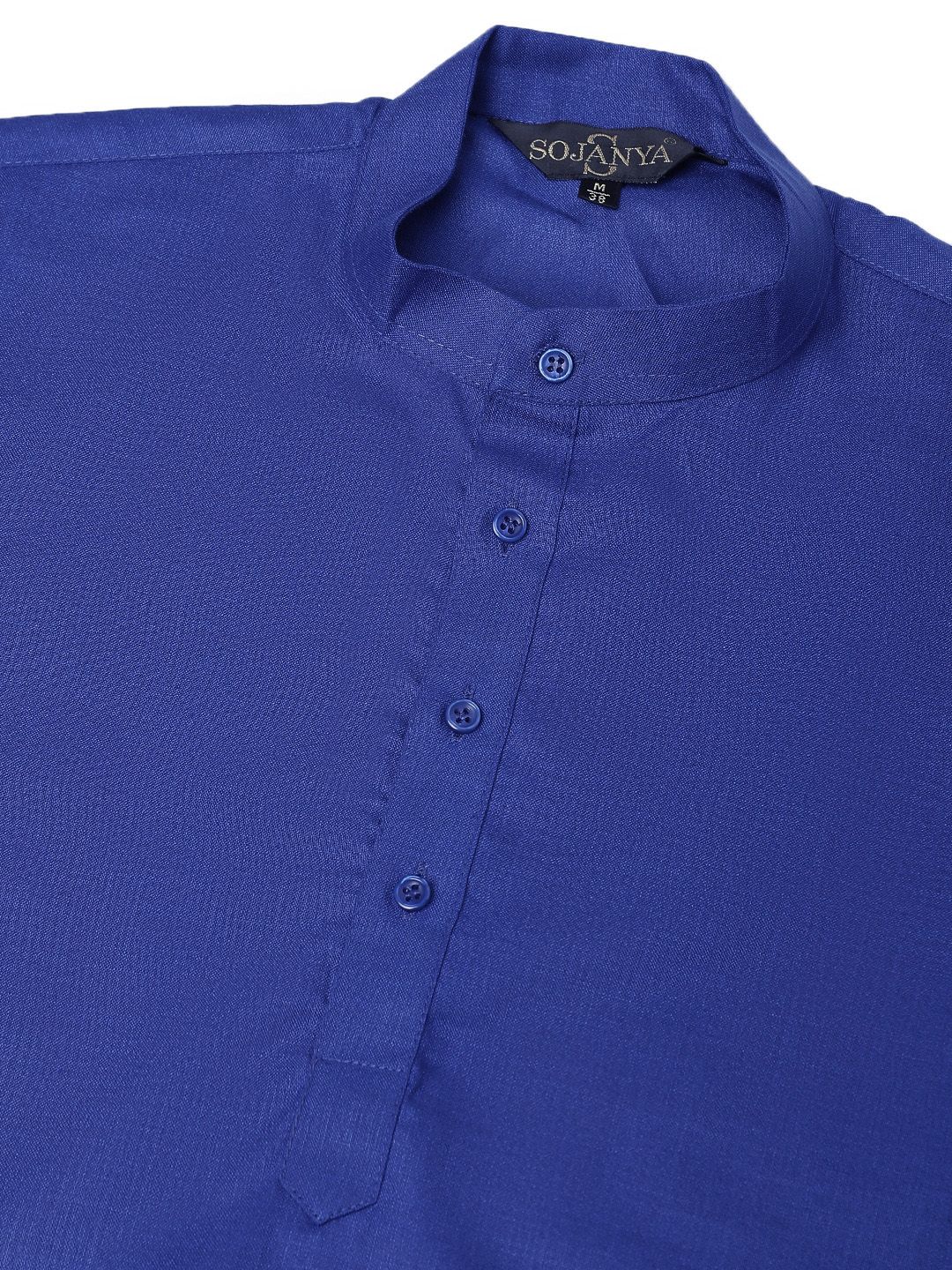 SOJANYA Men Solid Cotton Blend Kurta