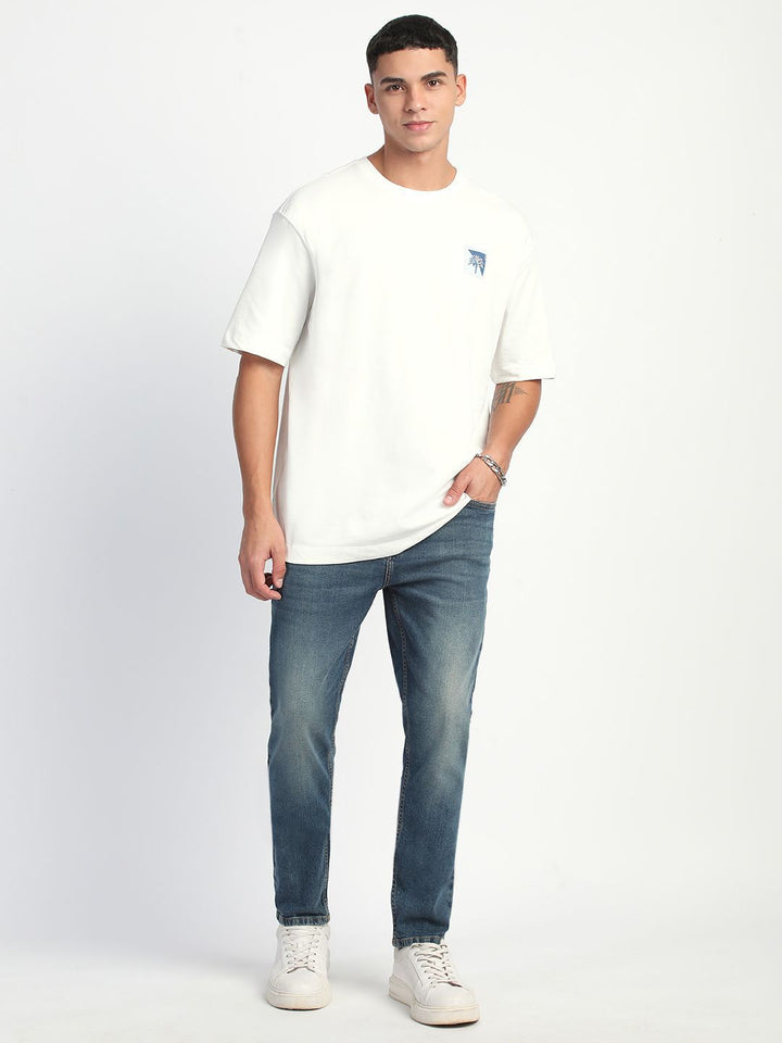 THE BEAR HOUSE Men Slim Fit Heavy Fade Jeans