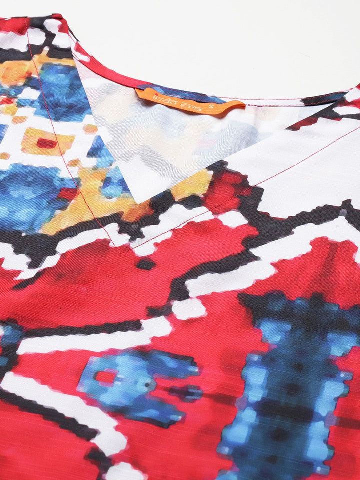 Indo Era Women Printed Regular Kurta with Trousers