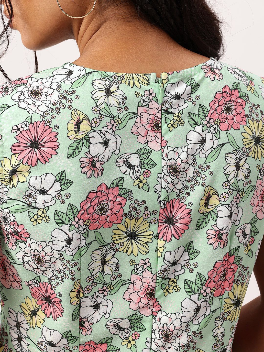 DressBerry Flaunt Your Floral Fetish A-Line Gathers Mini Dress