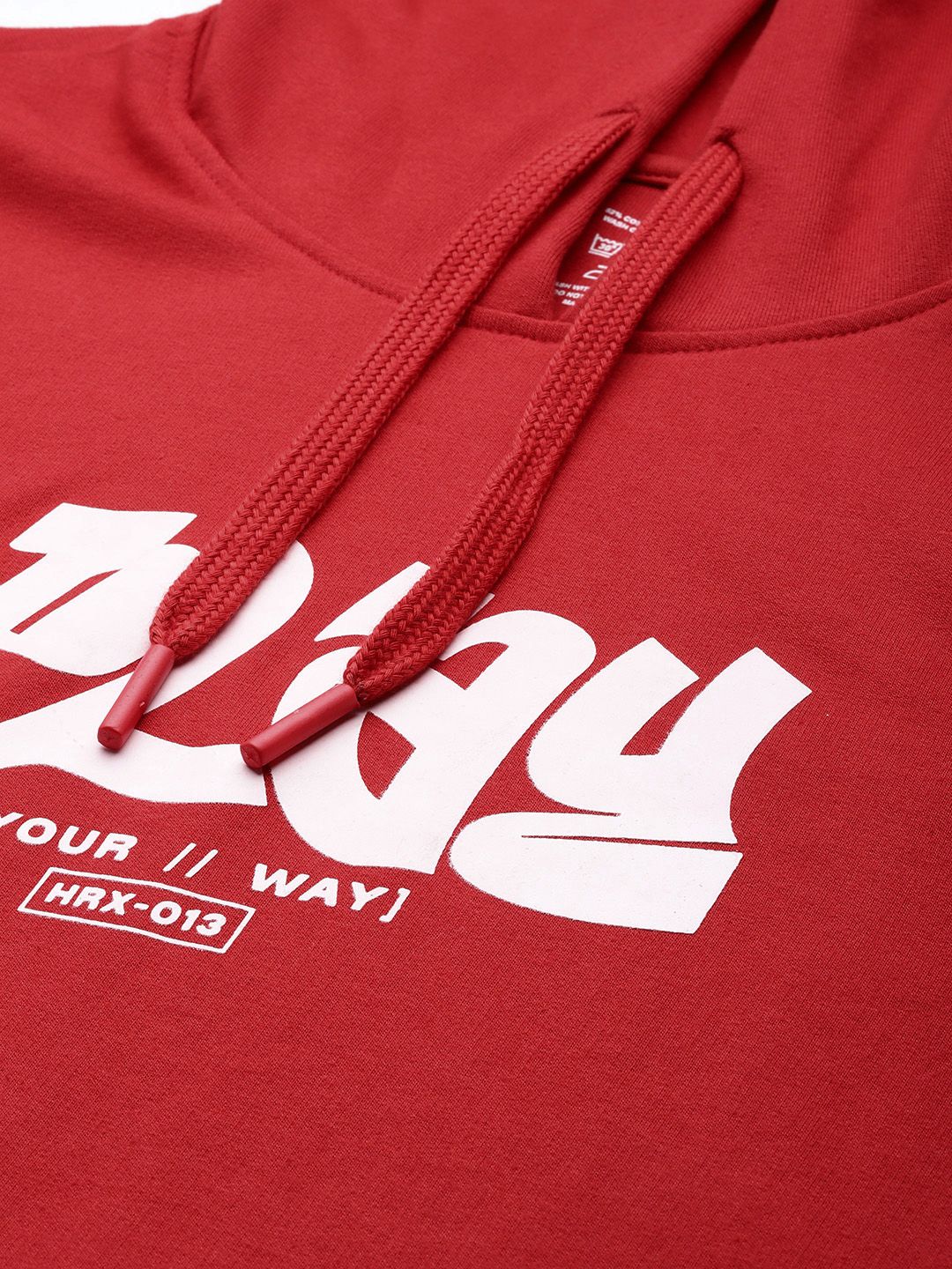 HRX by Hrithik Roshan Typography Print Hooded Sweatshirt