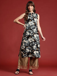 Anouk Floral Printed A-Line Kurta