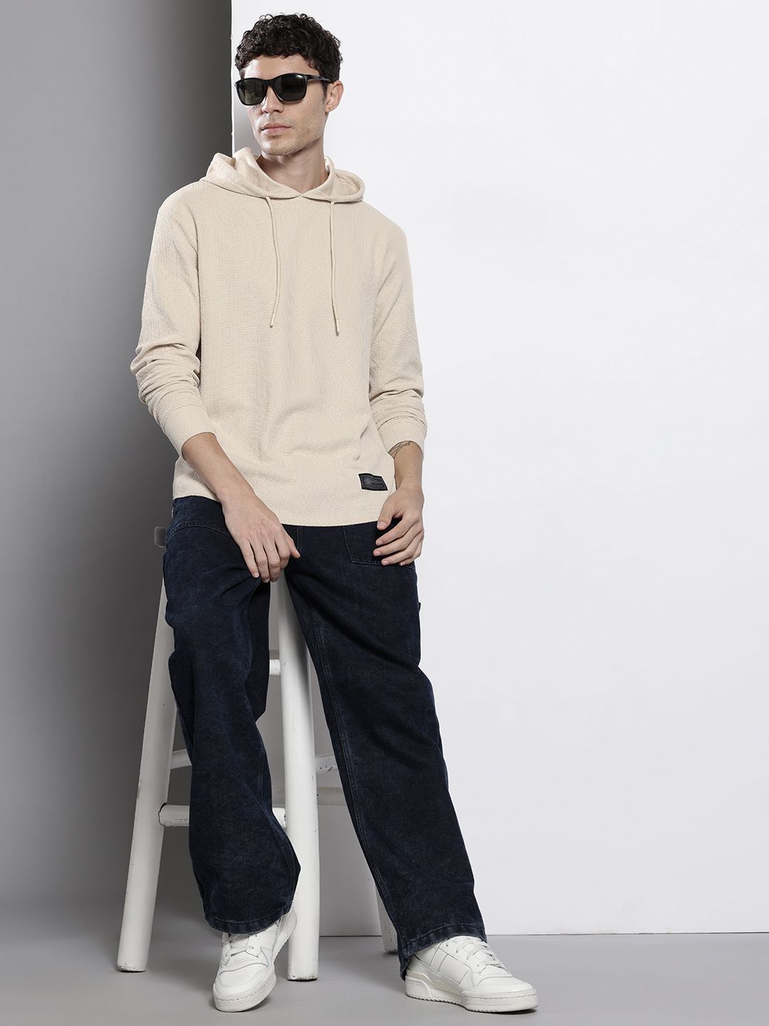 The Indian Garage Co Knitted Hooded T-shirt