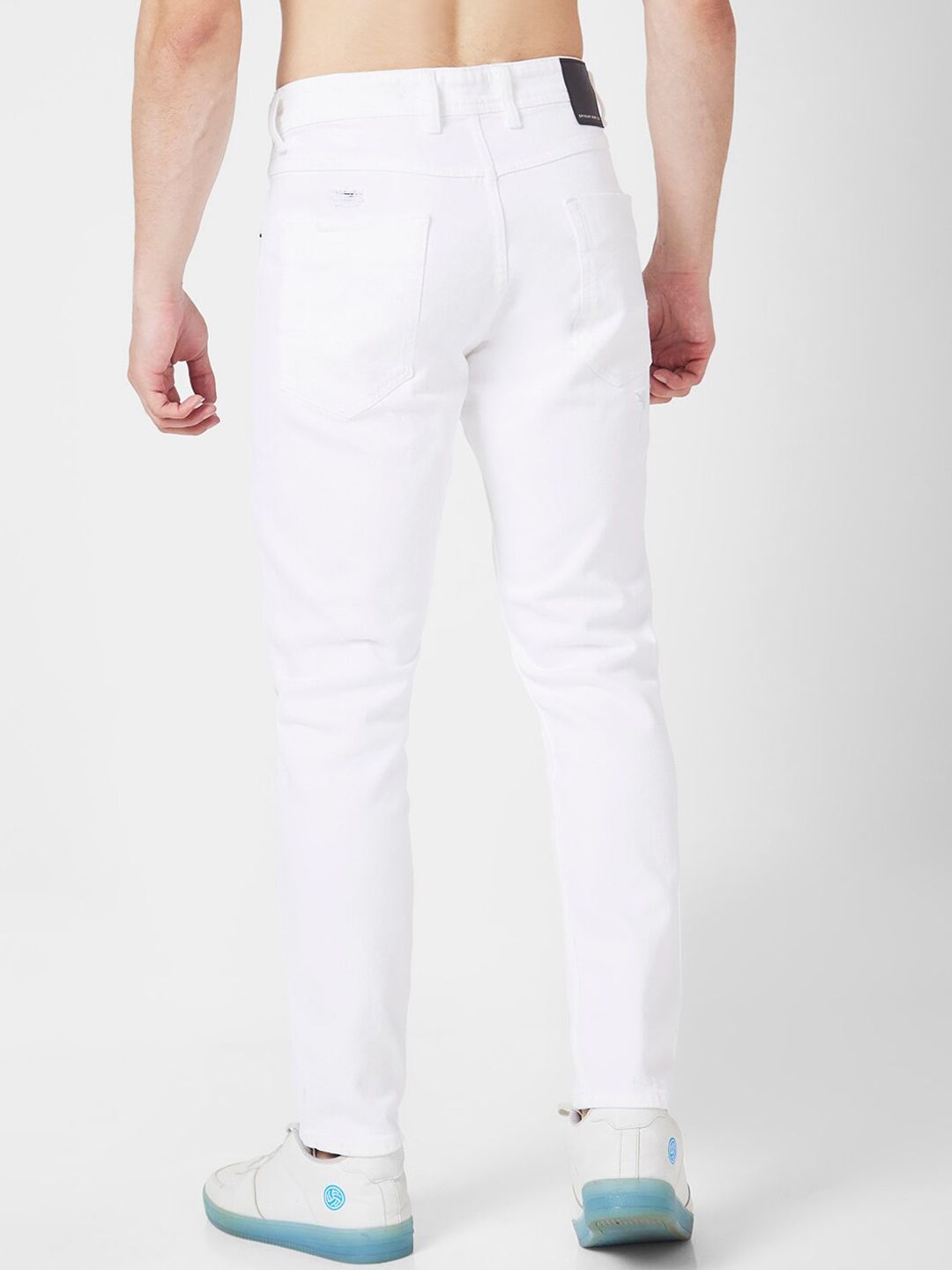 SPYKAR Men Kano Skinny Fit Mid-Rise Slash Knee Cotton Jeans