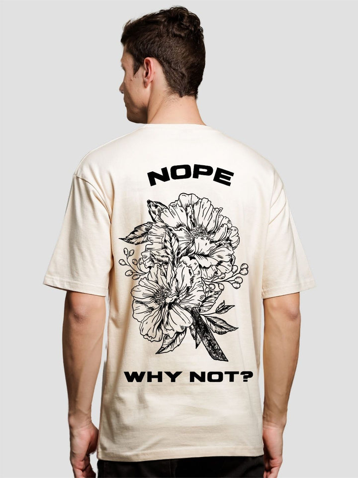 ADRO Men Graphic Printed Round Neck Cotton Oversized T-Shirt