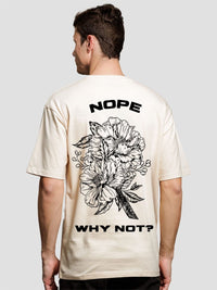 ADRO Men Graphic Printed Round Neck Cotton Oversized T-Shirt