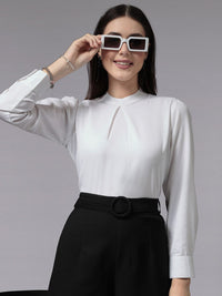 Style Quotient Round Neck Long Sleeves Top