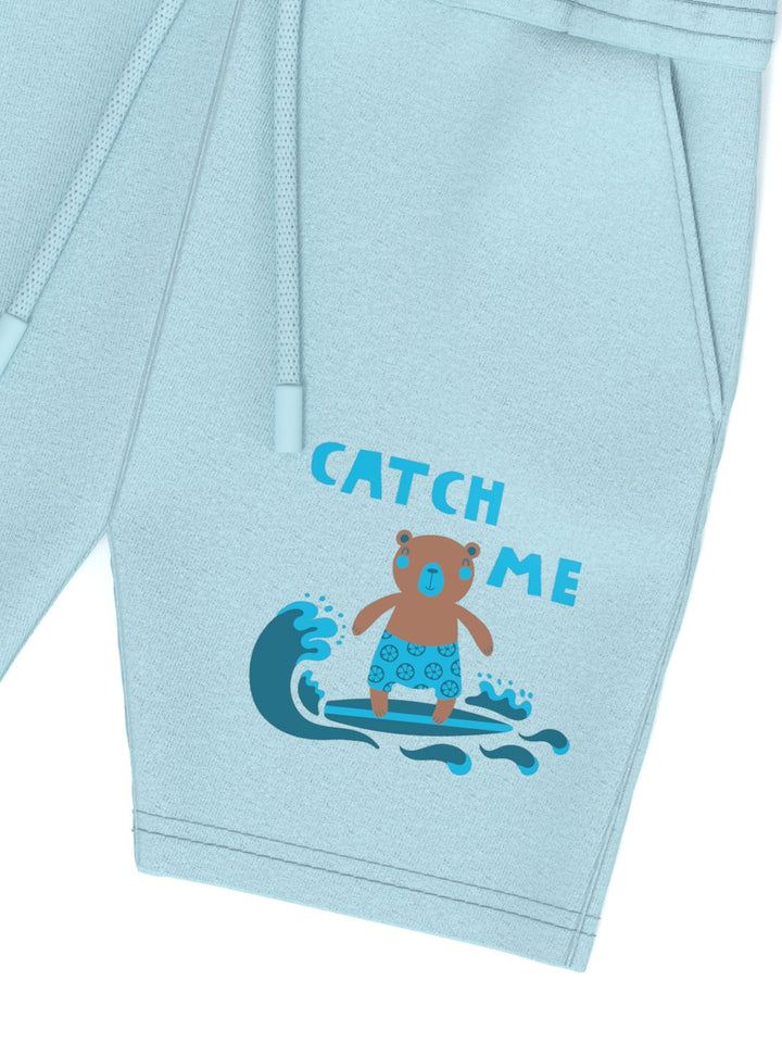 Nauti Nati Boys' Pack of 2 Cotton Graphic Print Badged Shorts
