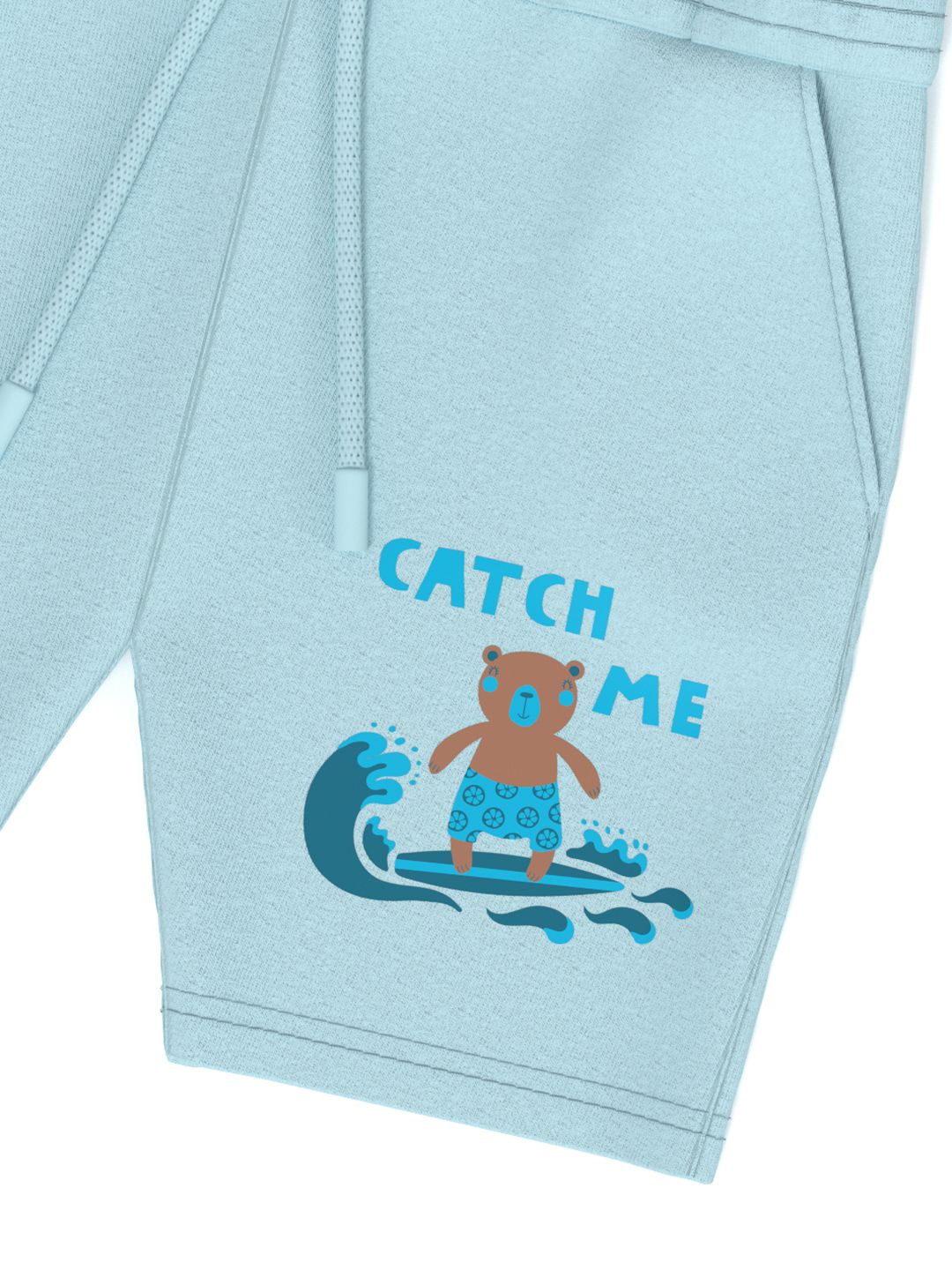 Nauti Nati Boys' Pack of 2 Cotton Graphic Print Badged Shorts