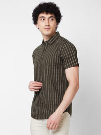 SPYKAR Vertical Stripes Cotton Casual Shirt