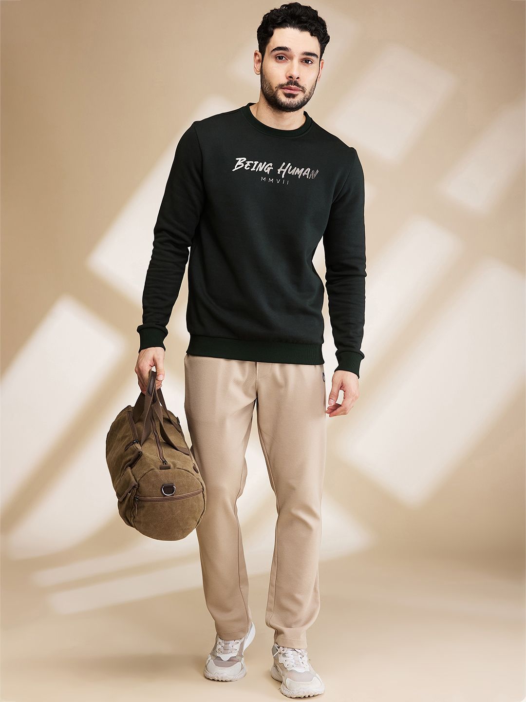 Being Human Men Mid Rise Track Pants