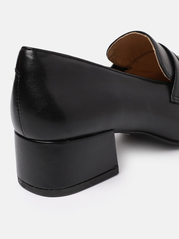 Lino Perros Women Block Heel Penny Loafers