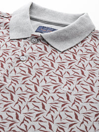 Park Avenue Floral Print Polo Collar T-shirt