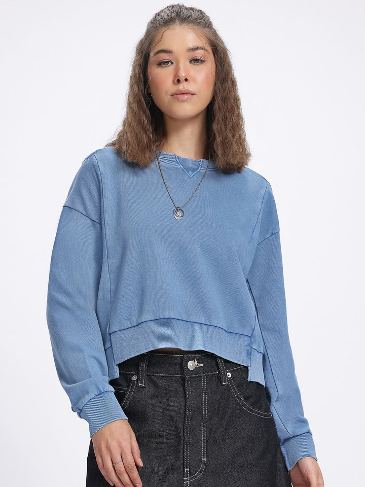 DressBerry Casual Constructs Drop-Shoulder Sweatshirt