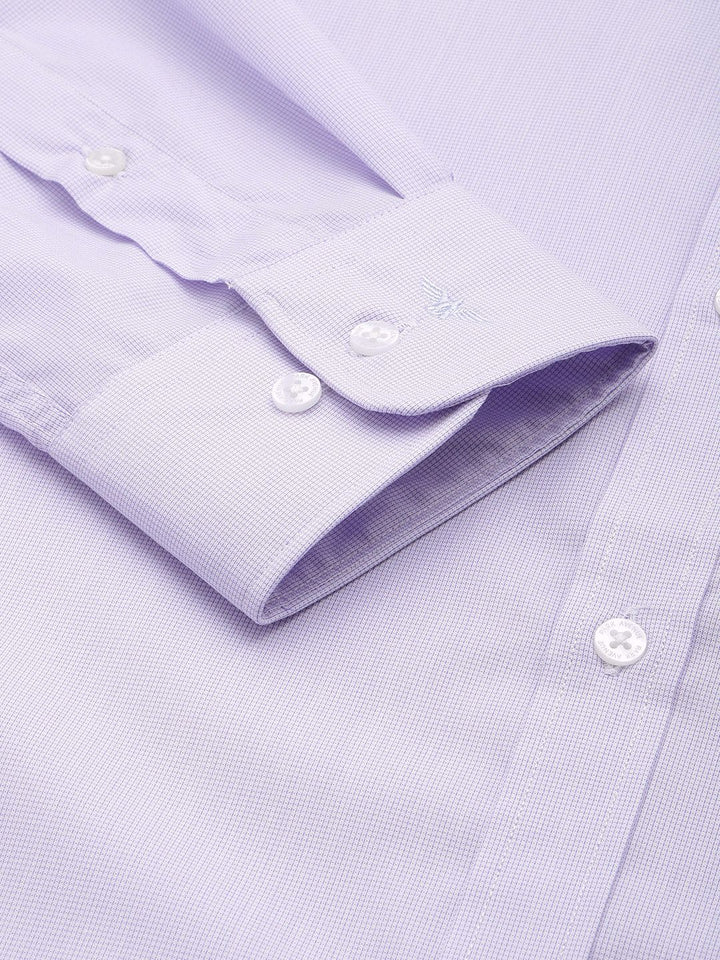 Park Avenue Slim Fit Textured Self Design Formal Shirt
