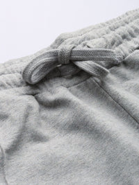 The Indian Garage Co Men Grey Melange Solid Joggers
