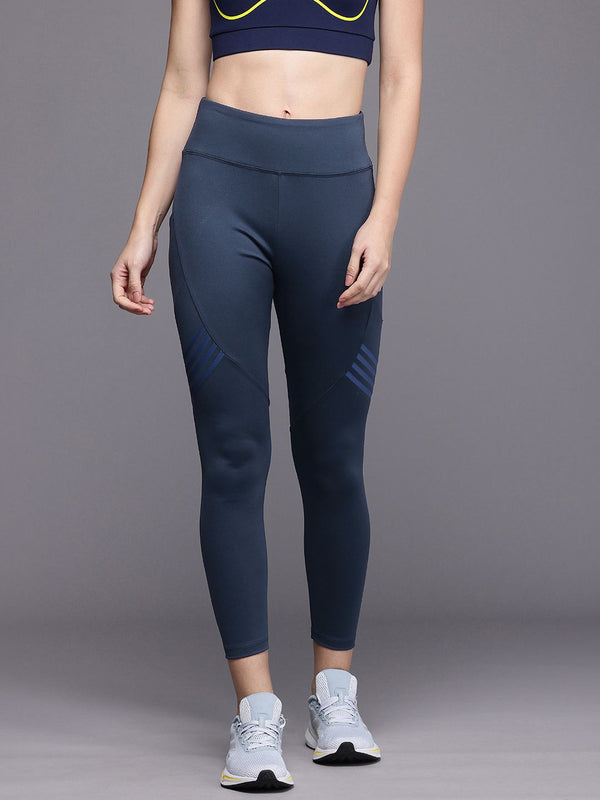 HRX by Hrithik Roshan Women Antimicrobial & Rapid Dry High Rise Slim Fit Training Tights