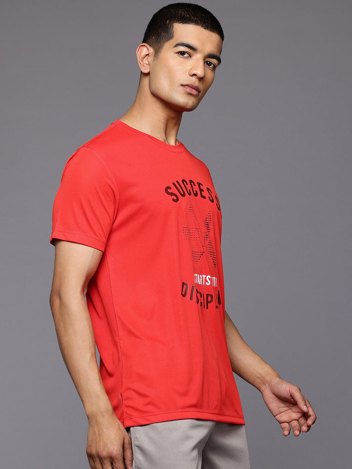 HRX by Hrithik Roshan Men Typography Printed Rapid-Dry Training T-shirt