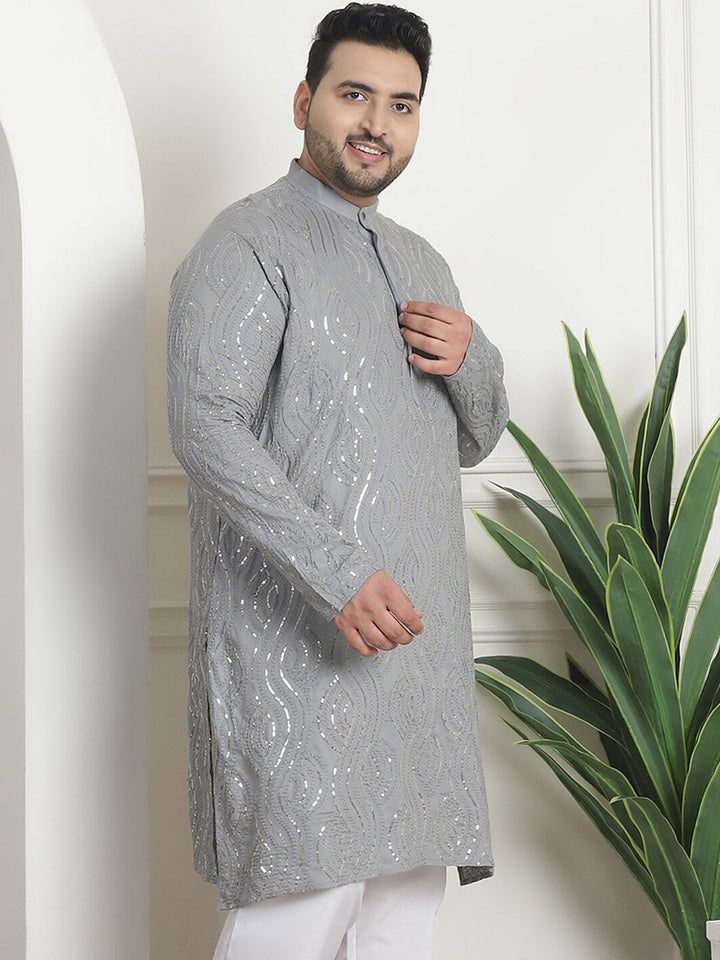 SOJANYA PLUS Kurta Kapas Tulen Berlabuci Dihiasi