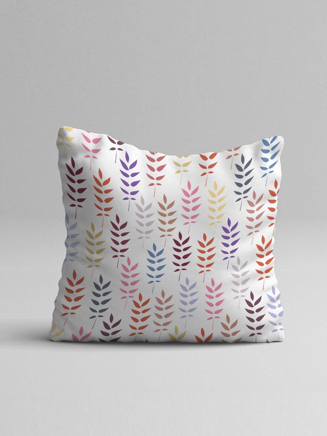 STITCHNEST Set of 5 Blue & White 12"x 12" Floral Square Cushion Covers