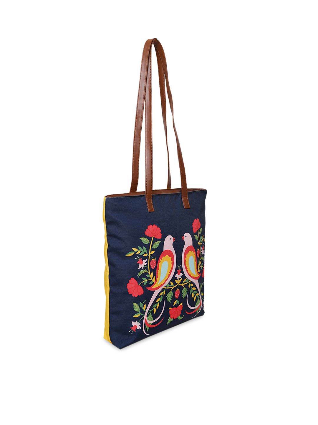 TEAL BY CHUMBAK Navy Blue Printed Shoulder Bag
