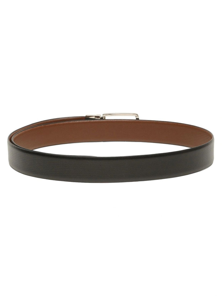 Teakwood Leathers Men Textured Leather Reversible Formal Belt