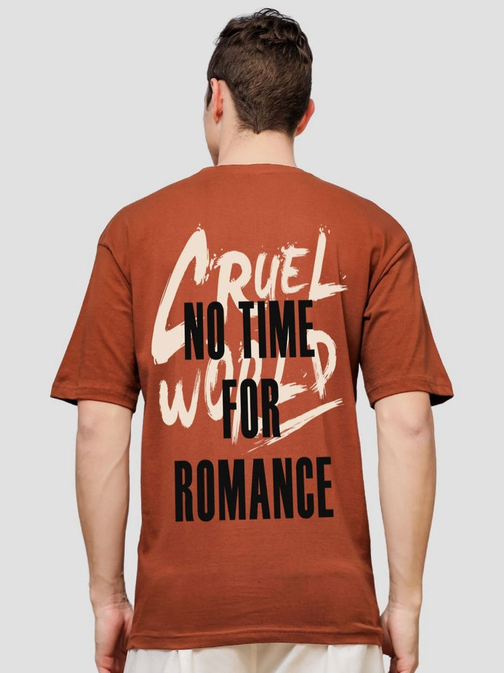 ADRO Men Typography Printed V-Neck T-shirt