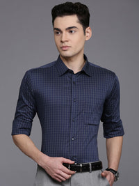 Raymond Slim Fit Checked Formal Shirt
