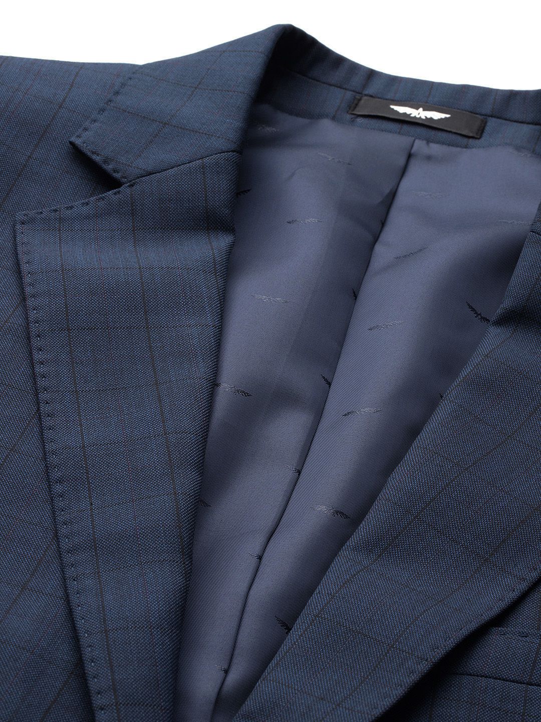 Park Avenue Checked Slim Fit 2 Piece Formal Suit
