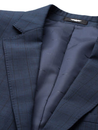 Park Avenue Checked Slim Fit 2 Piece Formal Suit