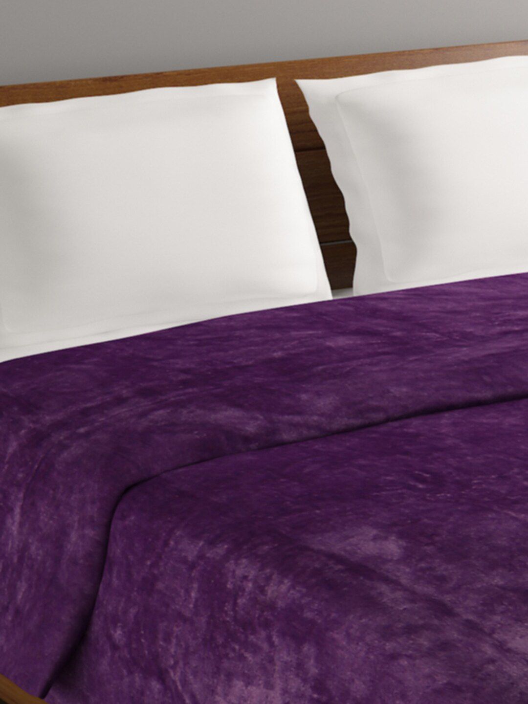 BOMBAY DYEING Fidelis Purple Mild Winter 284 GSM Double Bed Blanket