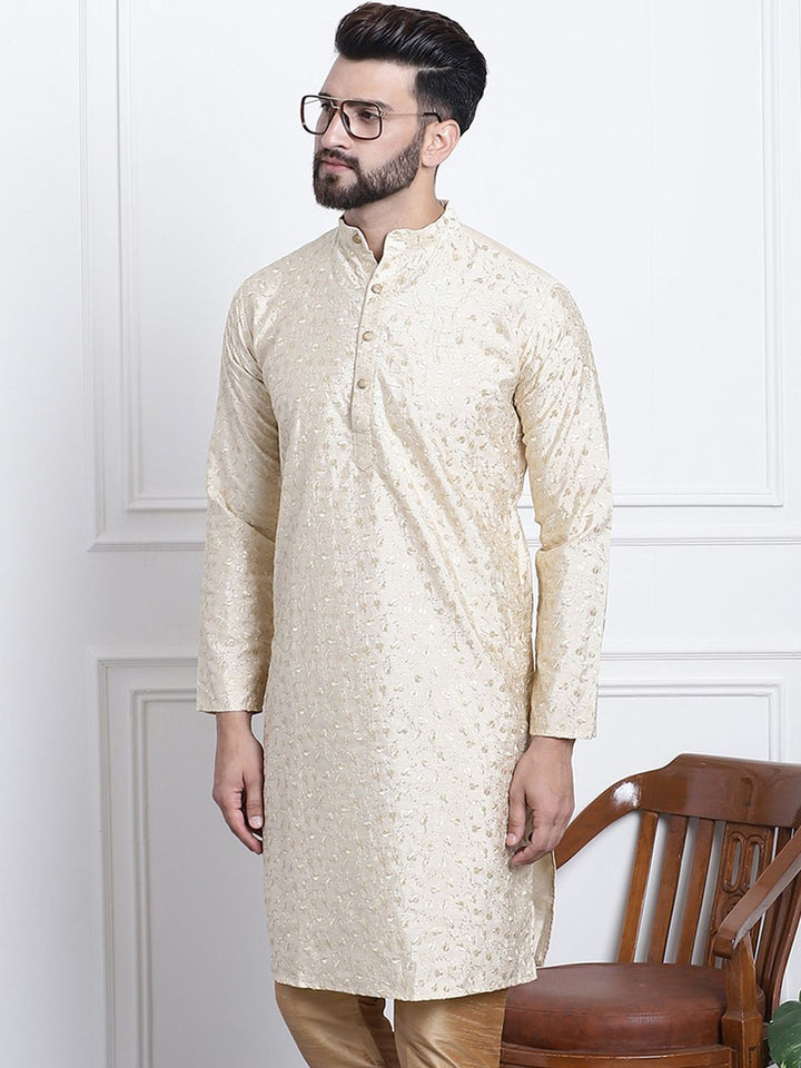 SOJANYA Kurta Kolar Mandarin Sulam Bunga